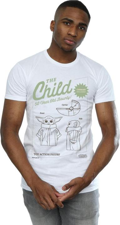 Actual product image Star Wars Mens The Mandalorian The Child Figure T-Shirt (XXL)