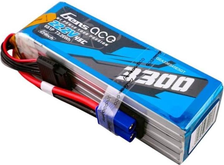 Produktbild Gens Ace G-Tech 3300mAh 22.2V 45C 6S1P Lipo Battery Pack with EC5 Plug (22.20 V, 3300 mAh)