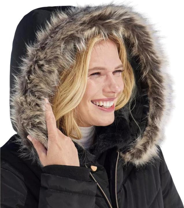 Produktbild Atlas For Women Wattierte Jacke Grosse Kälte mit WebpelzKapuze (L)