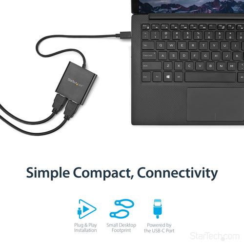 Produktbild StarTech USB-C zu HDMI Multi-Monitor Adapter (HDMI, 6.20 cm)