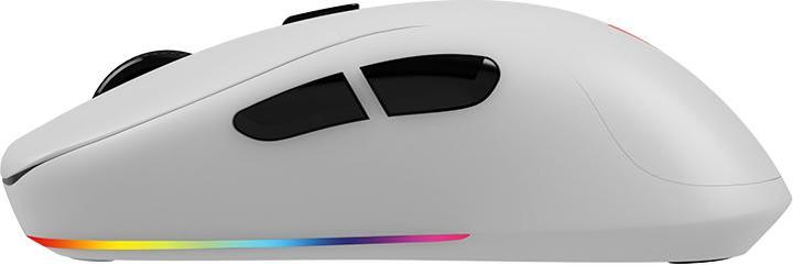 Actual product image Savio RIFT WHITE Gaming Mouse RGB Dual Mode (Cable, Wireless)