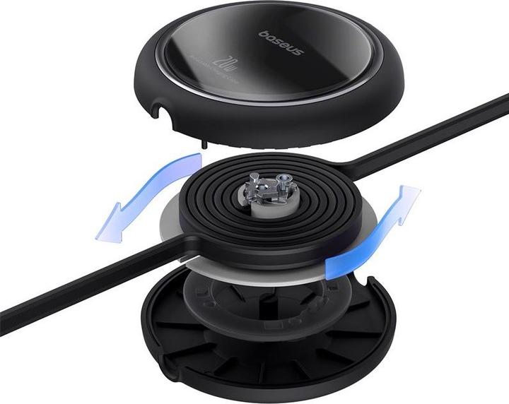 Image du produit Baseus Free2Pull câble rétractable USB-C / Lightning 20W 1m - noir (1 m, USB 2.0)