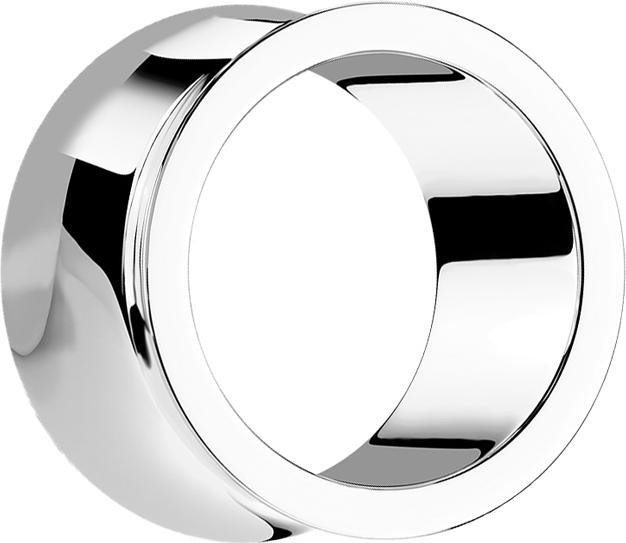 Produktbild Star Piercing Flared Tunnel dick silber (Chirurgenstahl 316L, ohne Messing)