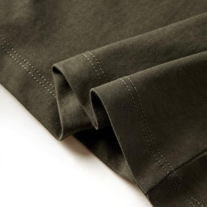 Immagine prodotto VidaXL Camicia da bambino a maniche lunghe kaki 128,Materiale: 100 (128)