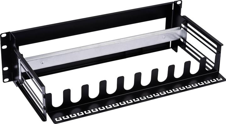 Actual product image InLine 19" circuit breaker strip 3U, with depth-adjustable top-hat rail