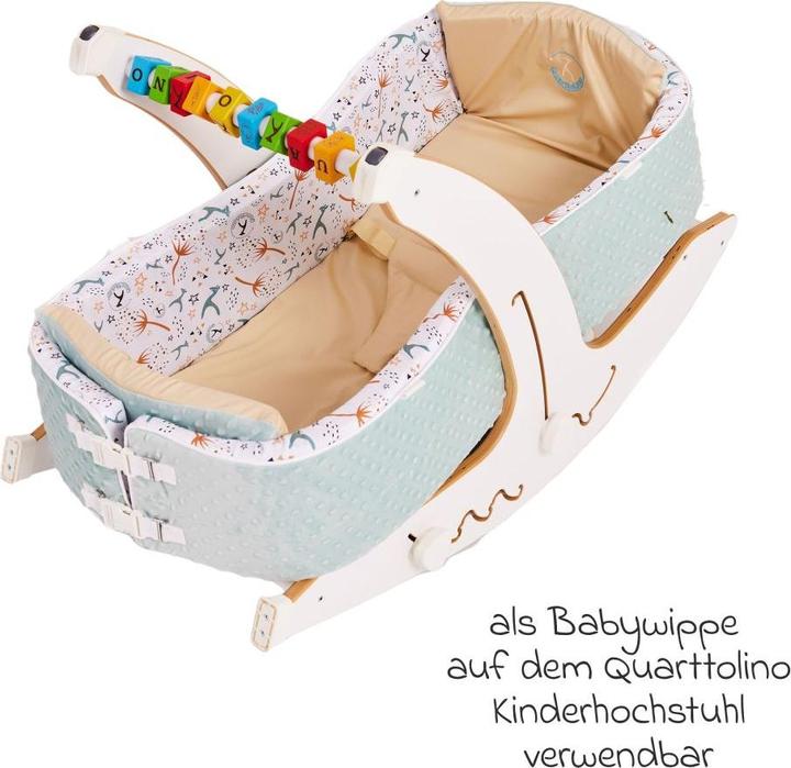 Actual product image QuarttoLino 4 in 1 baby nest for high chair from birth Baby nest & bed snakes