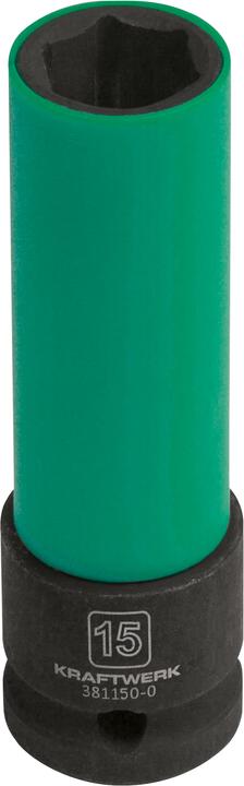 Actual product image Kraftwerk Deep impact nut w.plastic ring (15 mm)