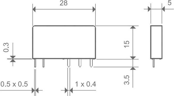 Valeurs nutritives et ingrédients Finder S.p.A. 34.51.7.024.5010 Relais pour circuit imprimé 24 V/DC 6 A 1 inverseur 1 pc. (34.51.7.024.5010)