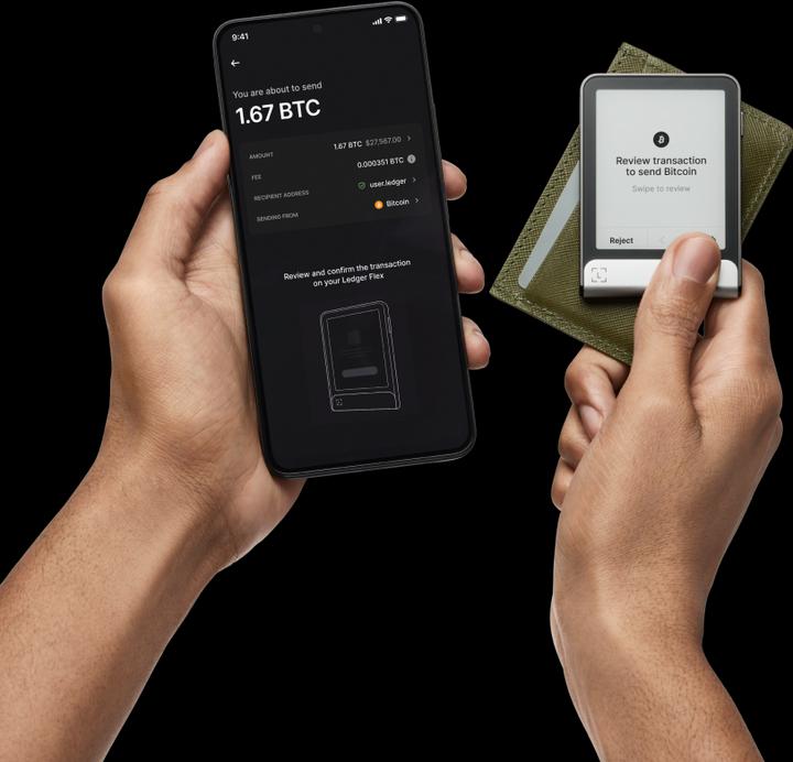 Actual product image Ledger Flex (Bitcoin, Cardano, Ethereum Classic)
