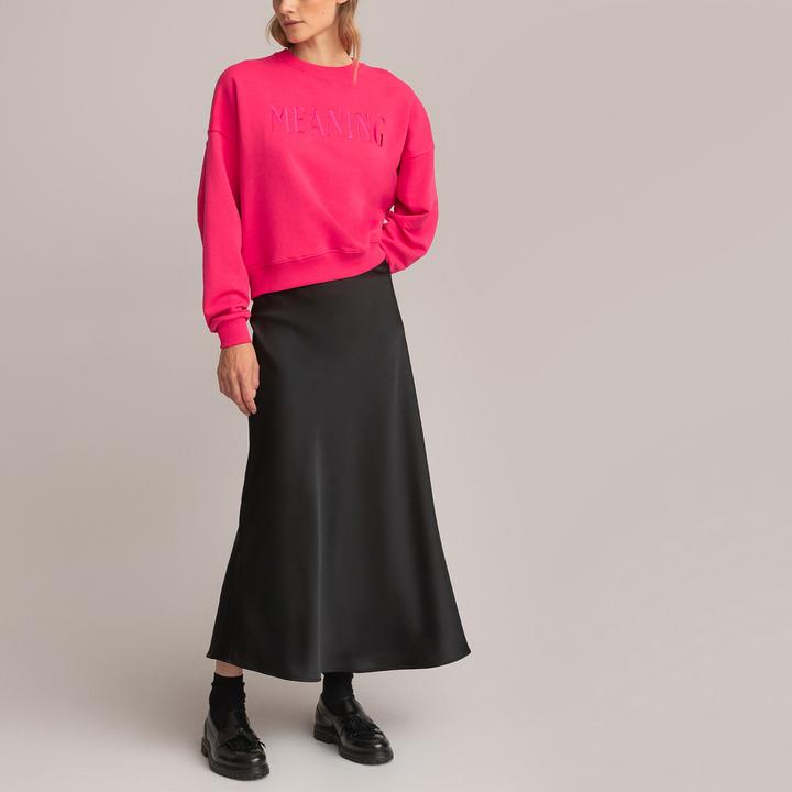 Image du produit La Redoute Collections Maxi-jupe évasée en satin mat (32)