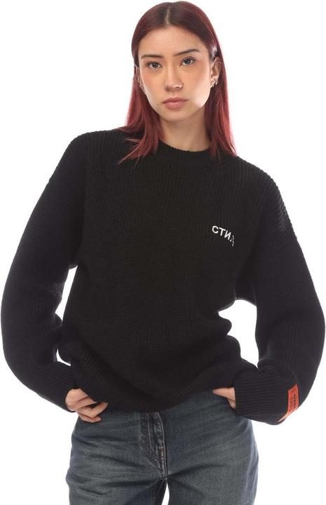 Actual product image Heron Preston Womens/Ladies CTNMB Knitted Crew Neck Oversized Sweatshirt (38 D)