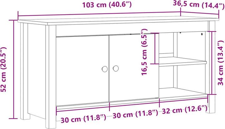 Image du produit VidaXL Jacqueline (103 x 36.5 x 52 cm)