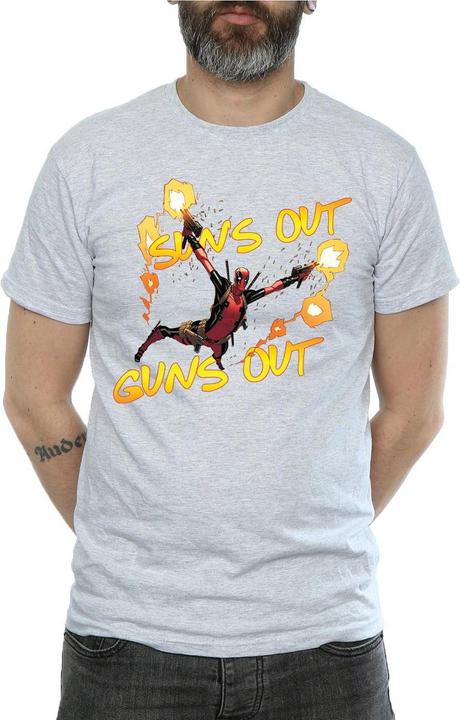 Image du produit - T-shirt DEADPOOL SUN'S OUT GUNS OUT - Homme (L)