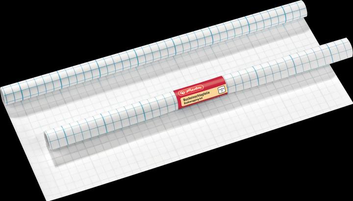 Image du produit Herlitz Film de protection des livres, 400 mm x 3 m, PP, transparent autocollant, lignes de quadrillage sur (1 x)