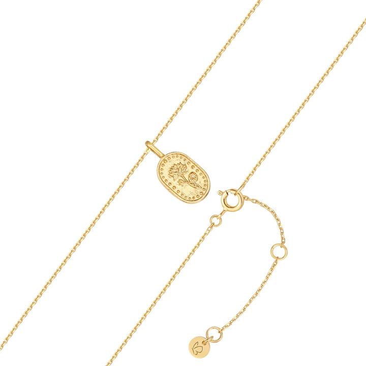 Image du produit Glanzstücke München Collier femme fleur de naissance Juli Lotus - 37210 (Argent Sterling, 40 - 45 cm)