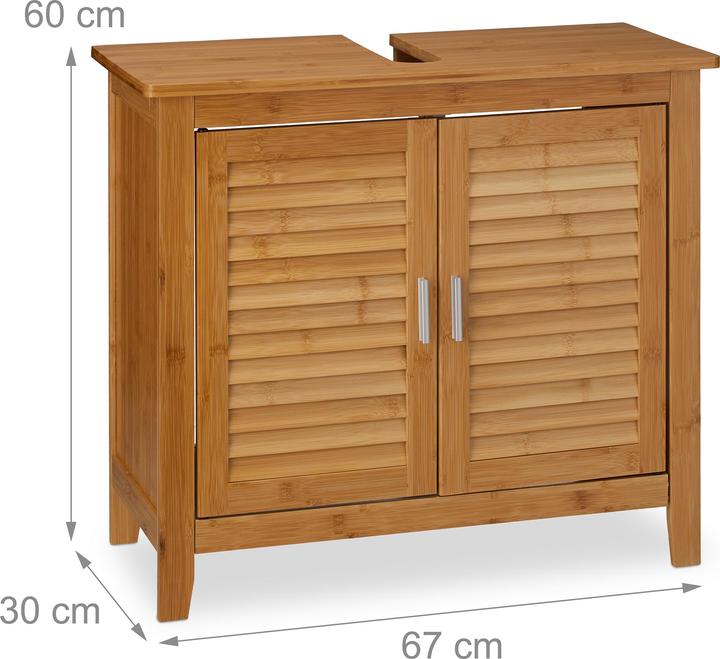 Actual product image Relaxdays Lamellar (67 x 30 x 60 cm)