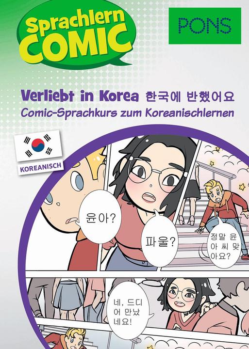 Produktbild PONS Sprachlern-Comic Koreanisch - Verliebt in Korea (Koreanisch, Deutsch, Yoomi Thesing, Ko Thesing, Eun-Kyung, 2019)