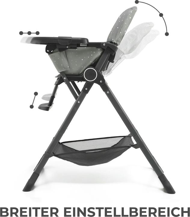 Actual product image KinderKraft Foldee high chair grey (High chair booster seat)