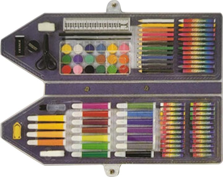Immagine prodotto Lipo Zeichen- und Mal-Box, 95-tlg., mit Wasserfarben, Wachsmalstiften, Ölpastellkreiden uvm.