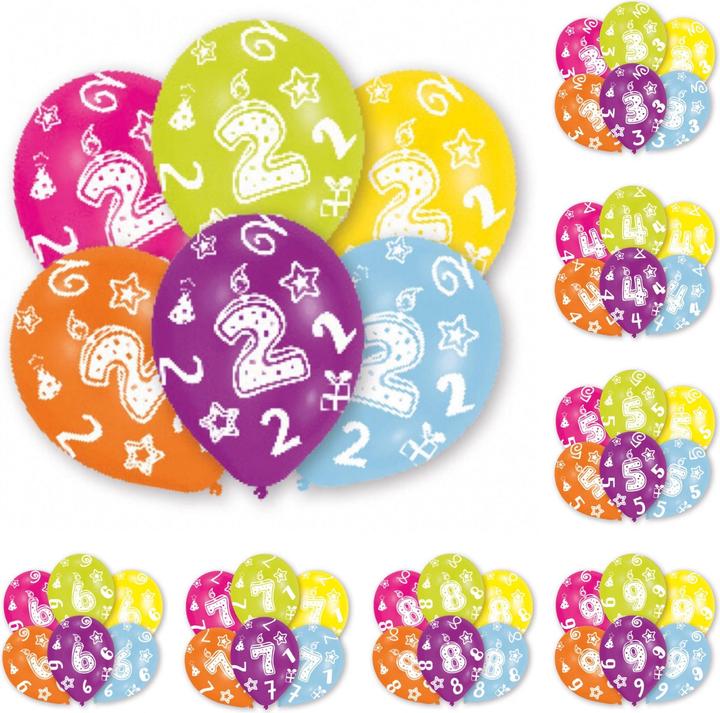 Produktbild Amscan Zahl 2 (6 x)