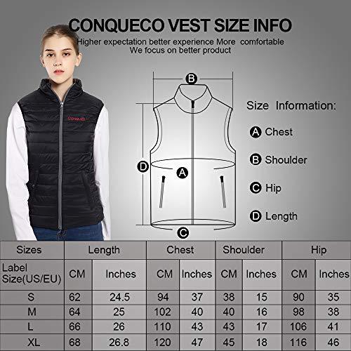 Image du produit Conqueco Gilet chauffant noir, M (M)