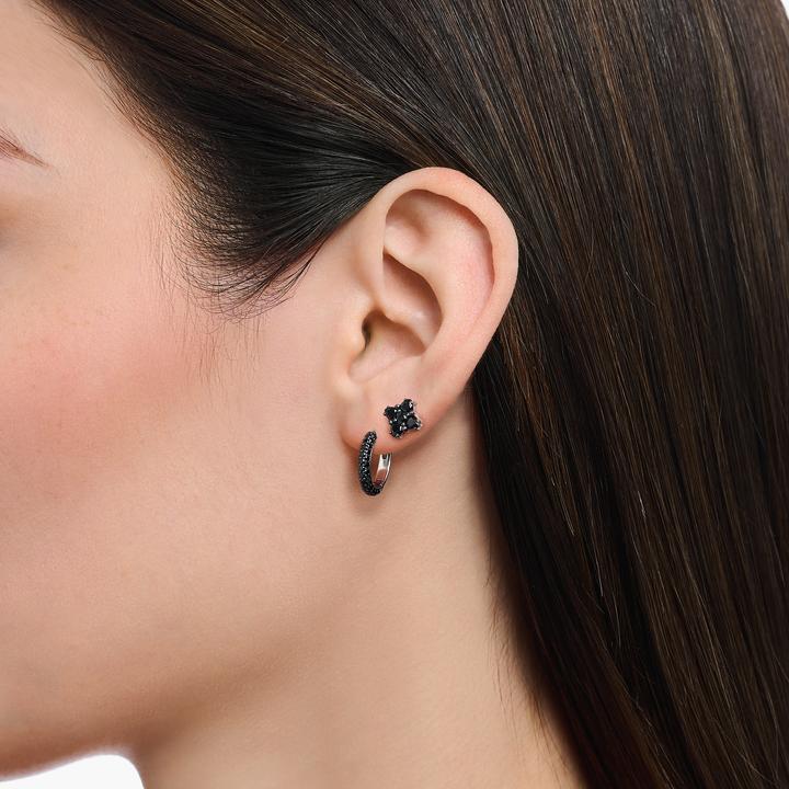 Produktbild Thomas Sabo Ohrstecker in 4-eckigem Design (925 Sterlingsilber, Geschwärzt)