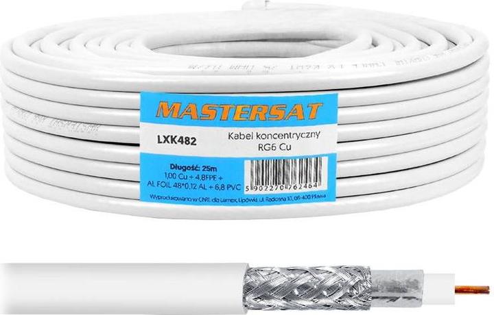 Produktbild Lasmex Koaxialkabel 1Cu 48x0,12AL 25m (Antennenkabel)