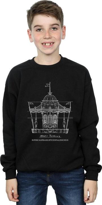 Actual product image Disney Boys Mary Poppins Carousel Sketch Sweatshirt (152, 158)