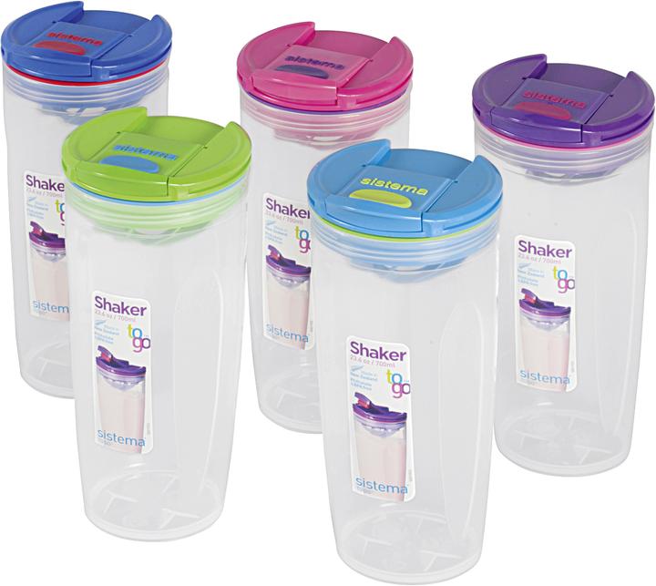 Produktbild Sistema Shaker to go 700 ml 20cm farbig sortiert (0.70 l)