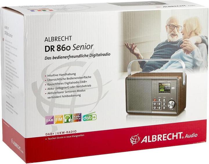 Actual product image Albrecht DR 860 Senior (DAB+, FM)