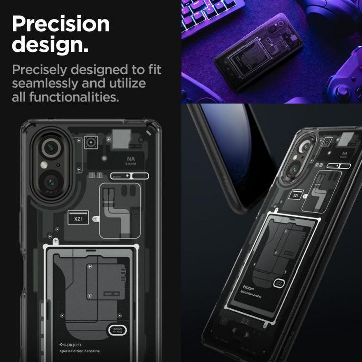 Actual product image Spigen Ultra Hybrid case for Sony Xperia 5 V - Zero One (Sony Xperia 5 V)