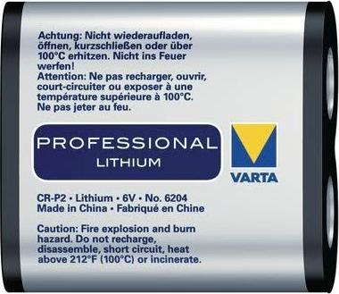 Productafbeelding Varta Photo Lithium (1 Pcs., CRP2, 1450 mAh)