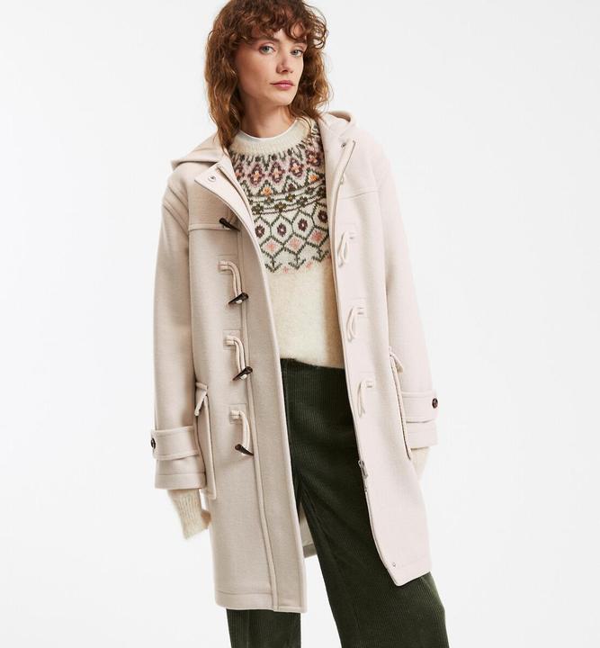 Actual product image La Redoute Collections Halblanger Dufflecoat mit Kapuze (S)