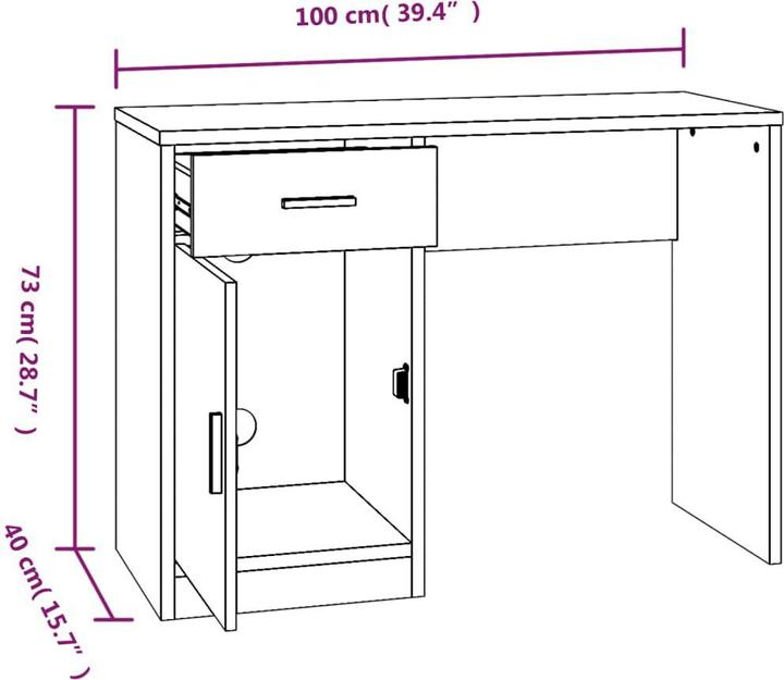 Immagine prodotto VidaXL Myrsini (100 x 40 x 73 cm)