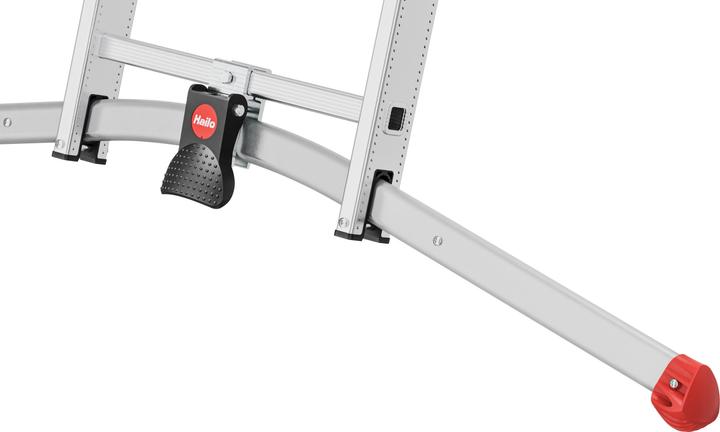 Actual product image Hailo S100 ProfiLOT, aluminium combination ladder 3-section, 3x12 rungs (Stepladder, 48 cm)