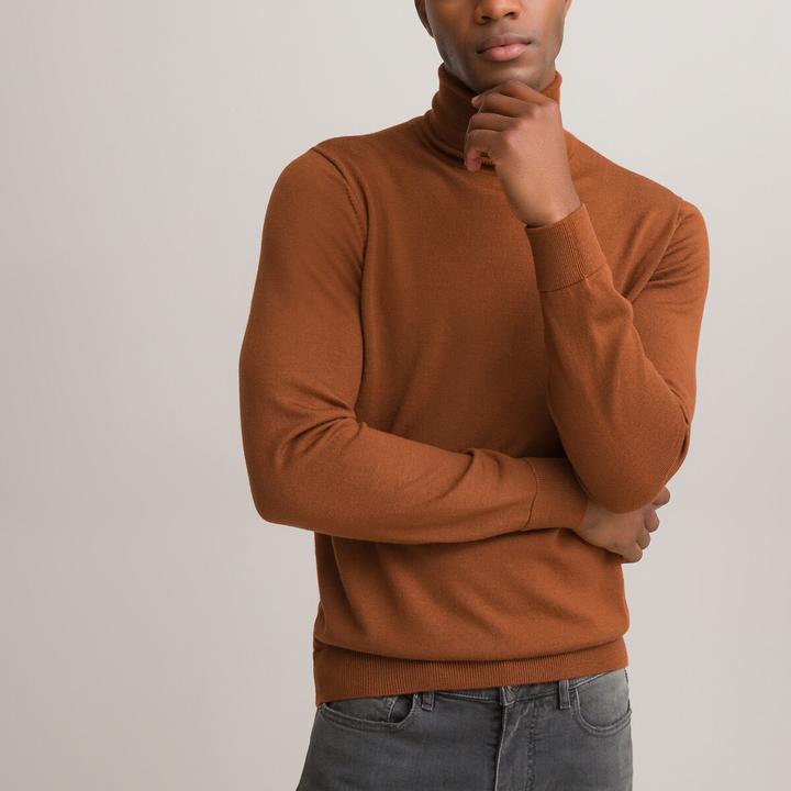 Produktbild La Redoute Collections Rollkragenpullover aus 100% Merinowolle (M)