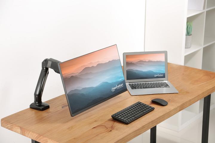 Produktbild Manhattan Halterung 1 Monitor Gasdruck Aluminium 17-32 Zoll (Tisch, 32")