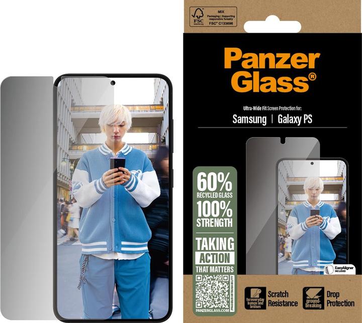 Actual product image PanzerGlass Privacy (1 Piece, Samsung Galaxy S25)
