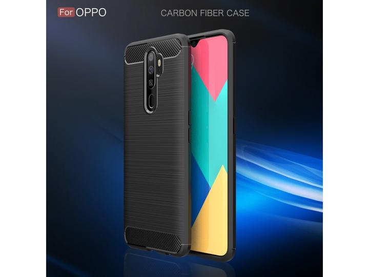 Immagine prodotto Screenguard Oppo A5 2020 Custodia Carbon Brushed Soft TPU (Oppo A5 (2020))