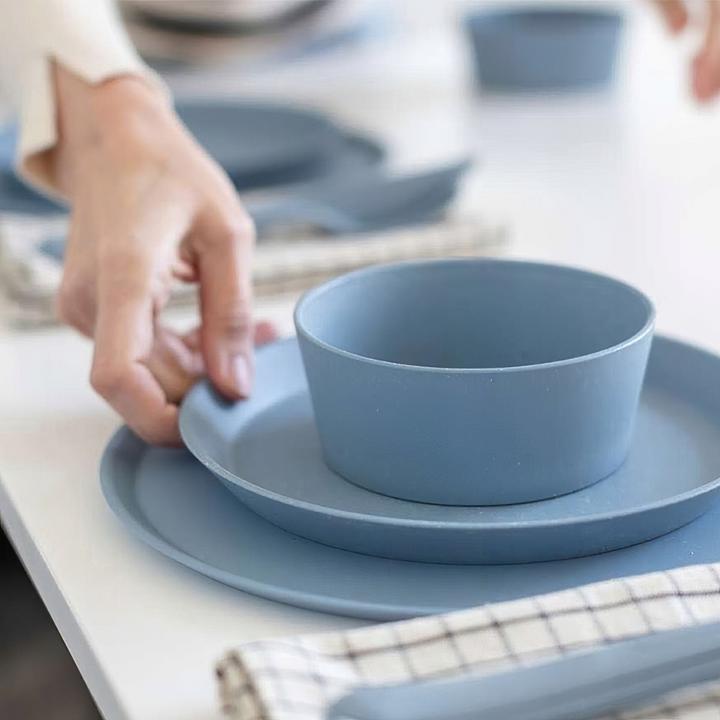 Image du produit Koziol Assiette plate Connect Ø 20.5 cm, 4 pièces, Bleu (4 x, 20.50 cm)