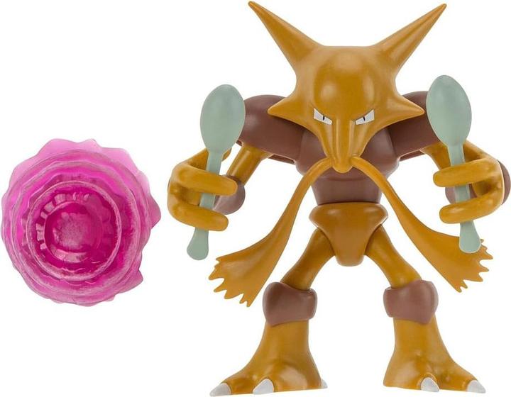Actual product image Jazwares Pokémon Battle Feature Figure Alakazam 11 cm