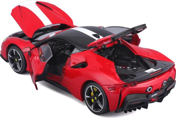Actual product image Bburago Ferrari Signature SF90 Stradale Fiorano 1/18 red