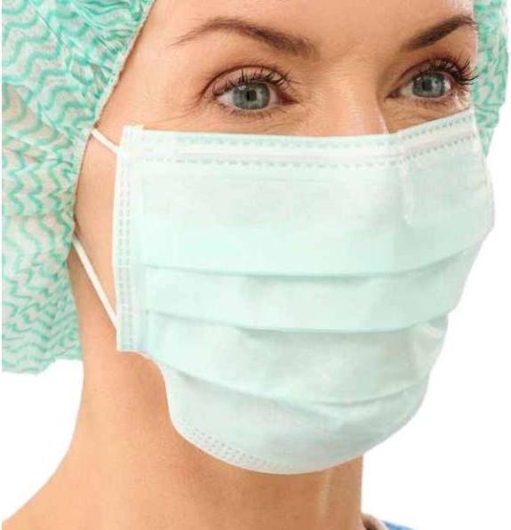 Actual product image Lohmann & Rauscher SENTINEX surgical mask EL Classic green 50 pcs (Protection class I, 50 x)