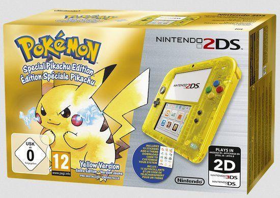Actual product image Nintendo 2DS incl. Pokémon Yellow Edition