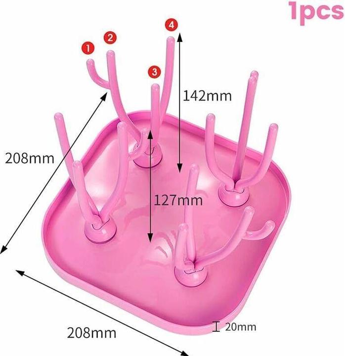 Image du produit JTI Étendoir à linge pour biberons - rose