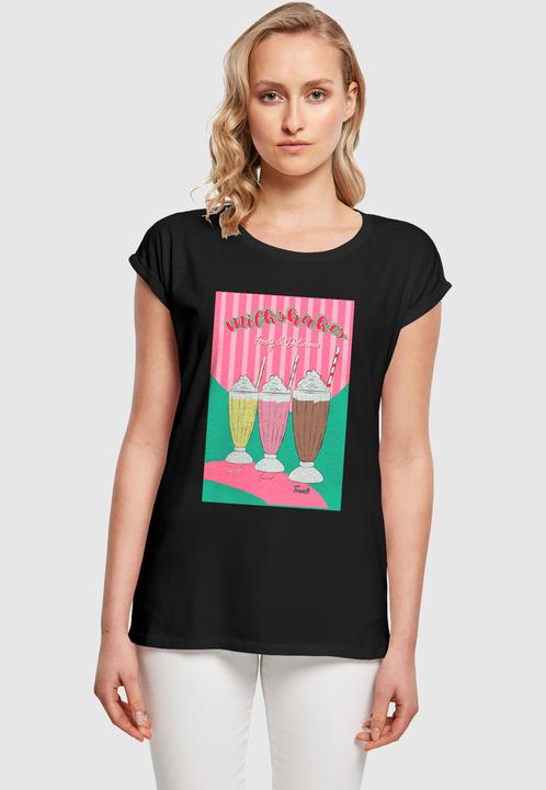 Actual product image Mister Tee MisterTee Ladies Milkshake Tee - Extended Shoulder Tee - 178079 (S)