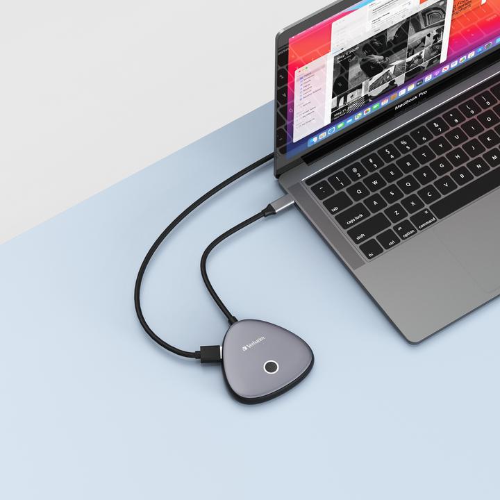 Actual product image Verbatim WDA-02 (USB-C, 3 Ports)