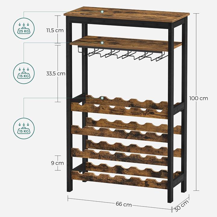 Actual product image Songmics Wine rack (30 x 66 x 100 cm)