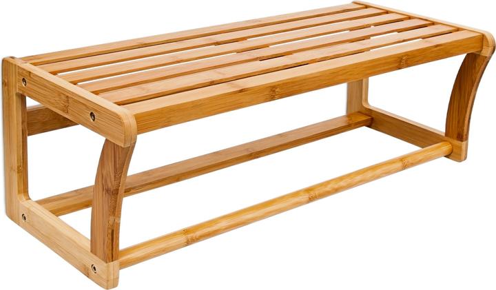 Productafbeelding Relaxdays Badkamerplankje met handdoekhouder (60 x 25 x 20 cm)