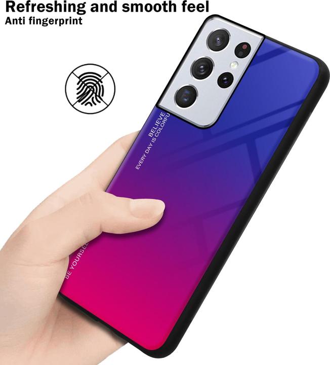 Image du produit Cadorabo TPU 2 couleurs Housse en verre (Samsung Galaxy S22 Ultra)